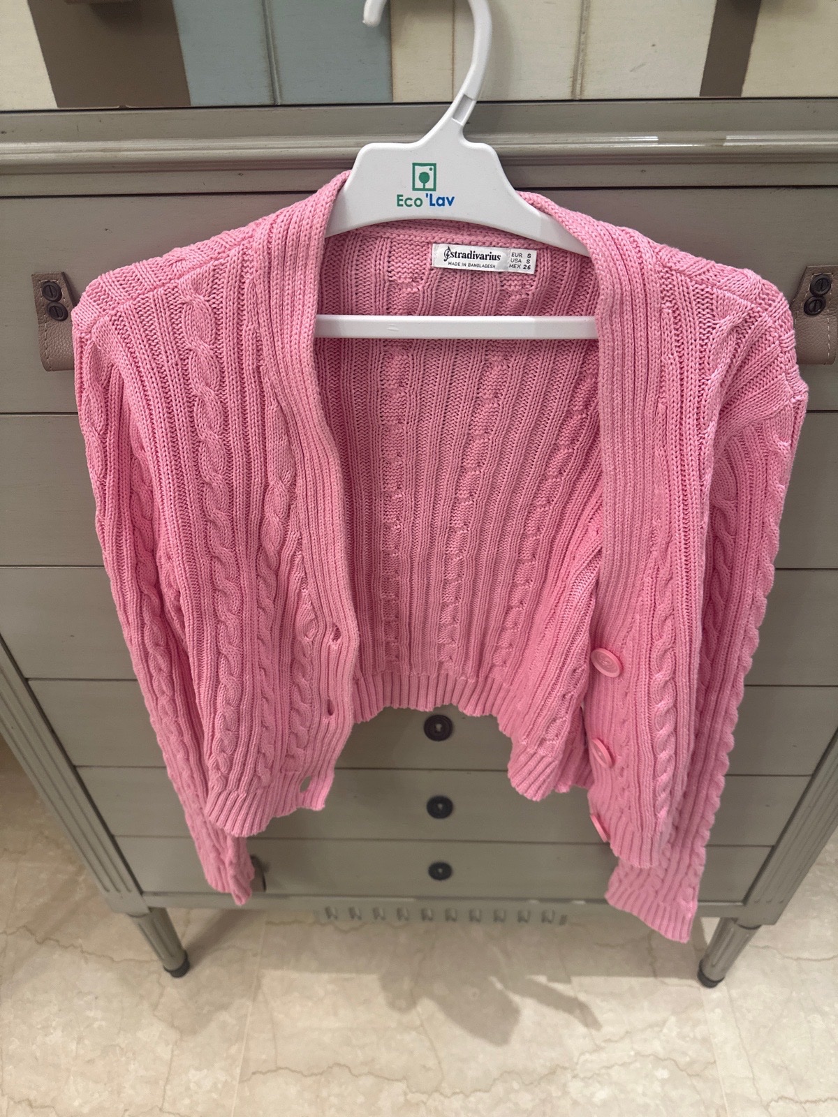 Cardigan rose 