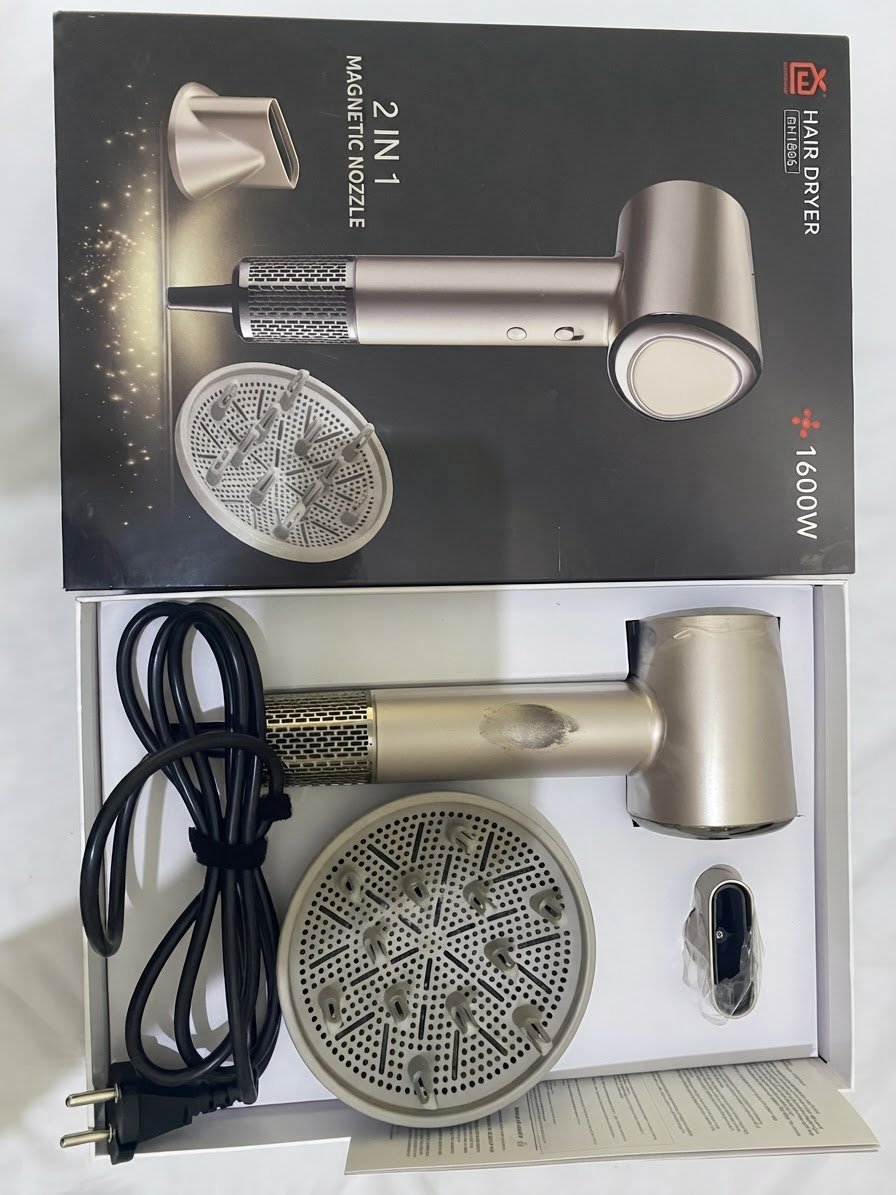 Sechoir  2 in 1 importè made in spain  pour cheveux lisse et bouclès