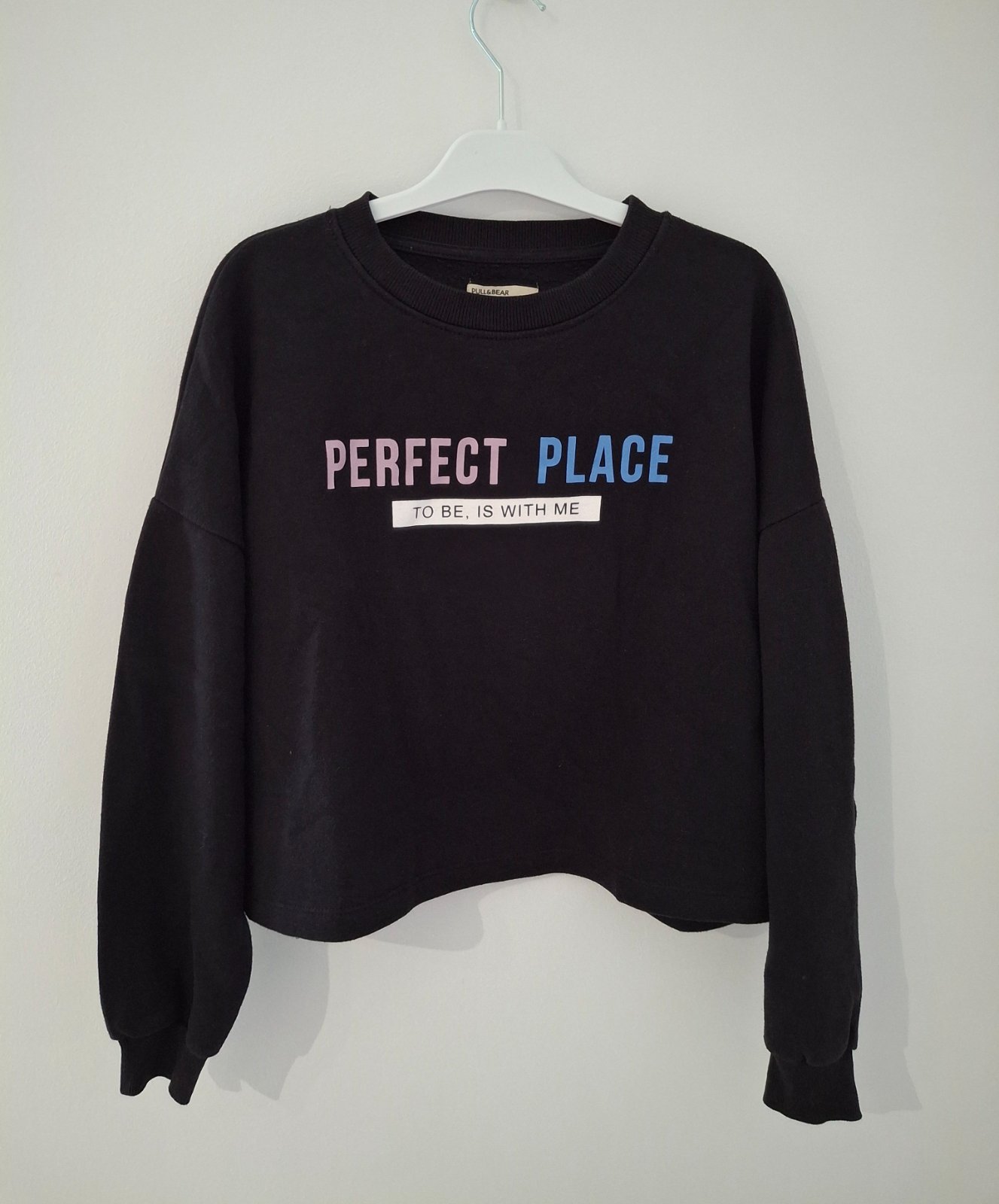 Sweatshirt noir Pull&bear