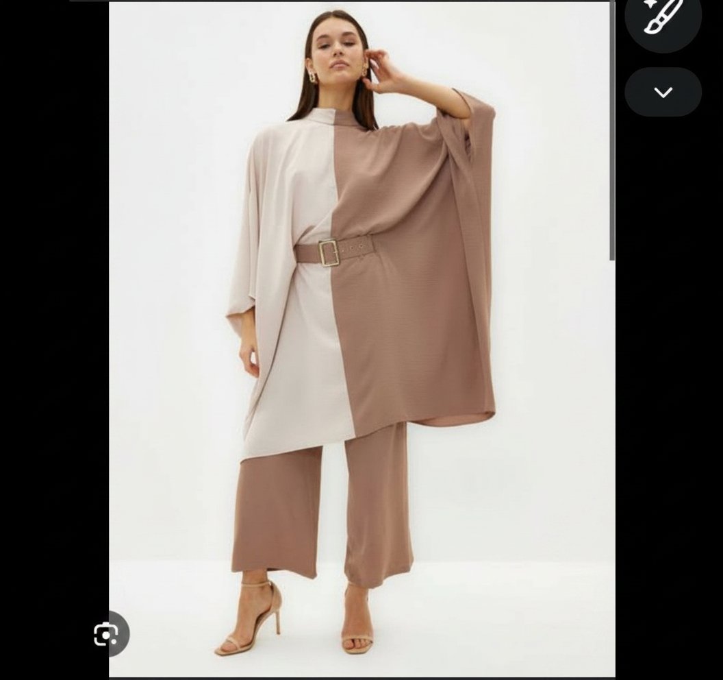 Ensemble importer, tissu coton et lin