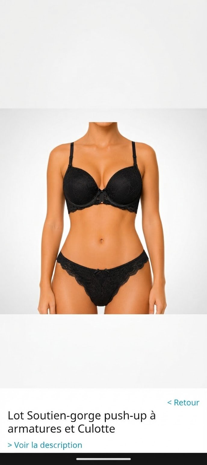 Jamais porté,taille culotte S/M , taille soutien 36, bonnet 80B