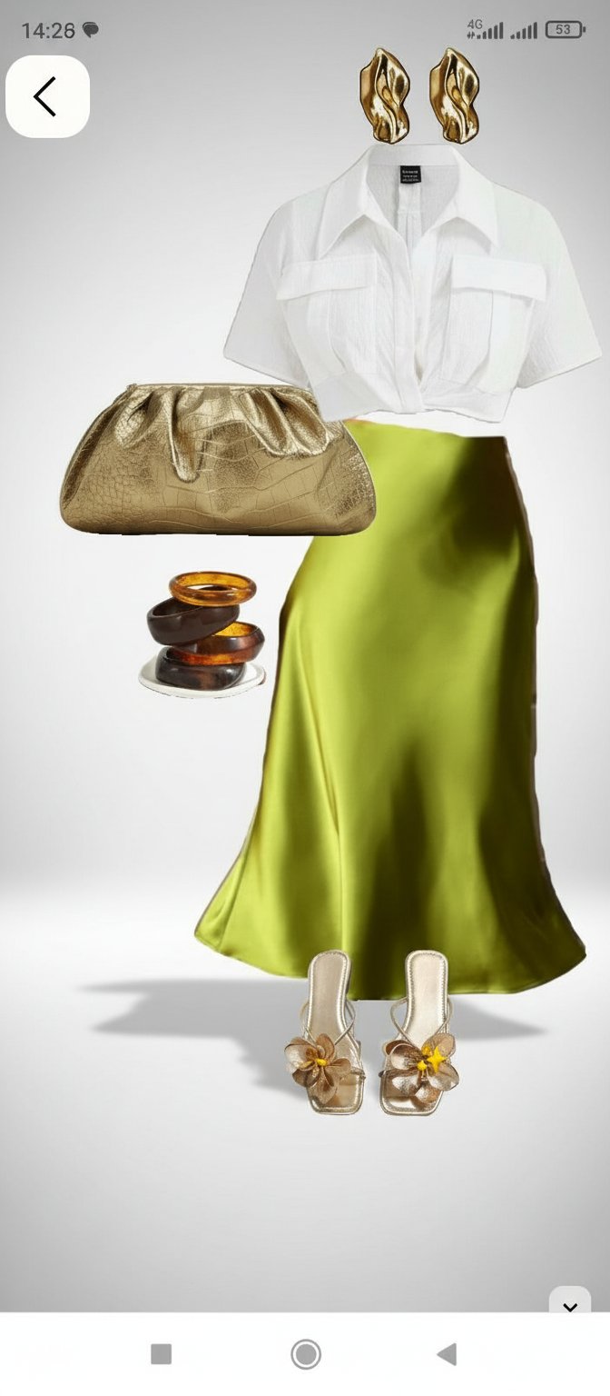 Jupe satin tendance