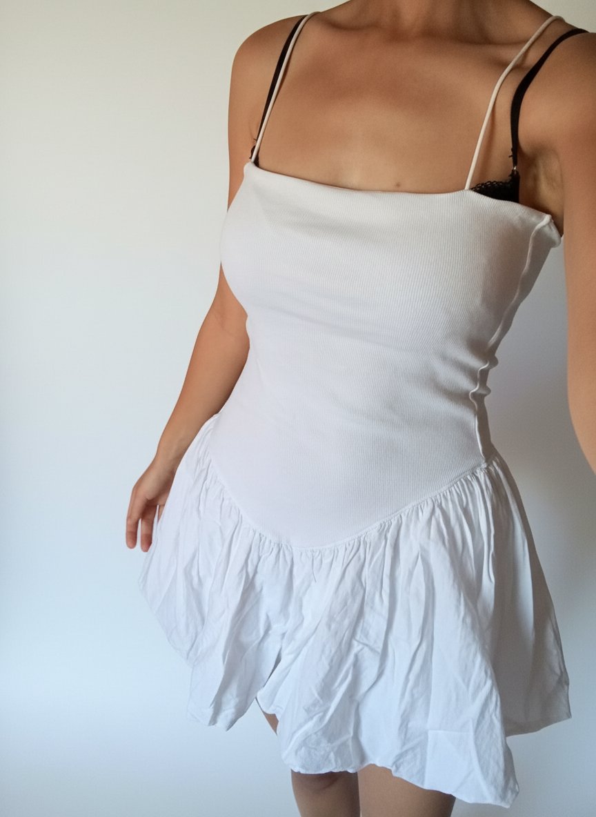 Robe blanche zara 