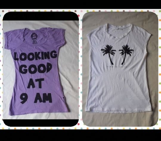 lot de 2 t-shirt mango et zara taille S pour plus de détails voir le dressing 