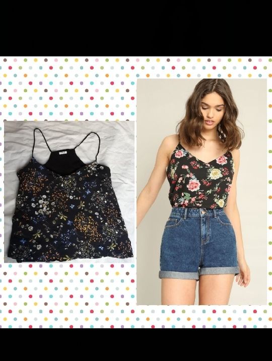 crop top PIMKIE fleurie taille S 
