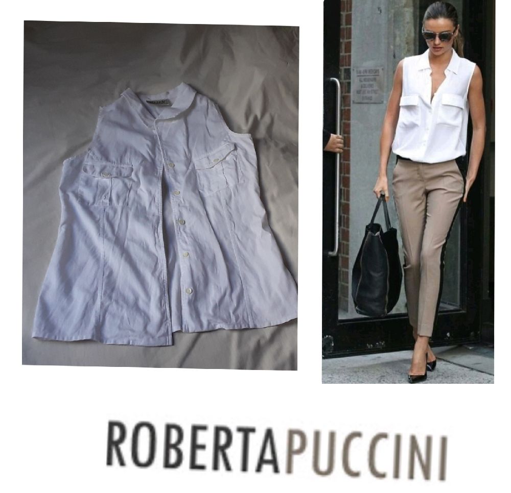 chemise sans manches roberta puccini