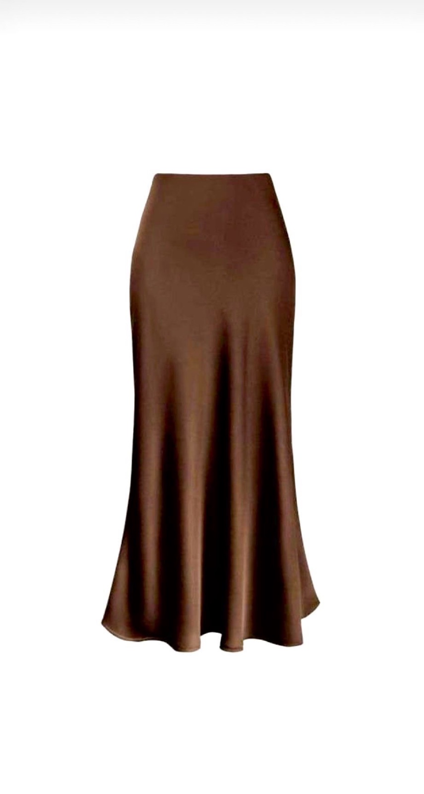 Jupe satinée marron — taille 36/38 🤎
