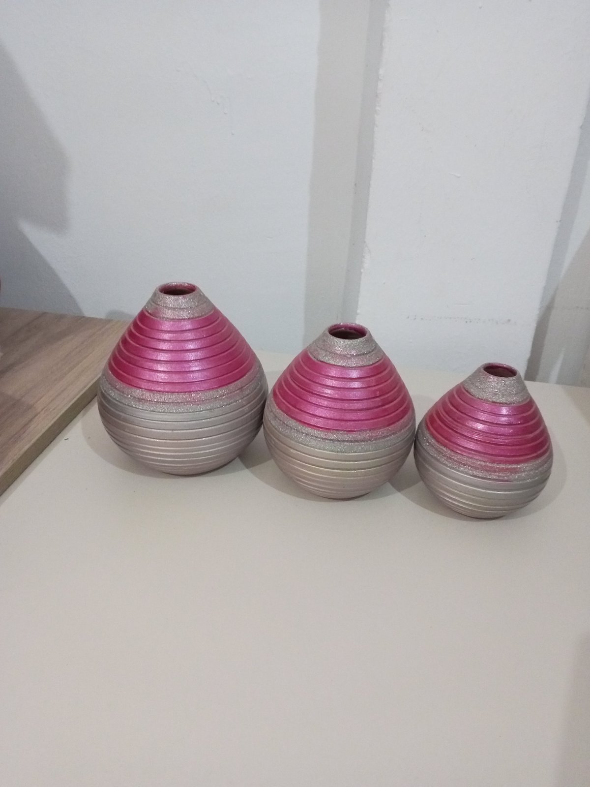 3 vases 