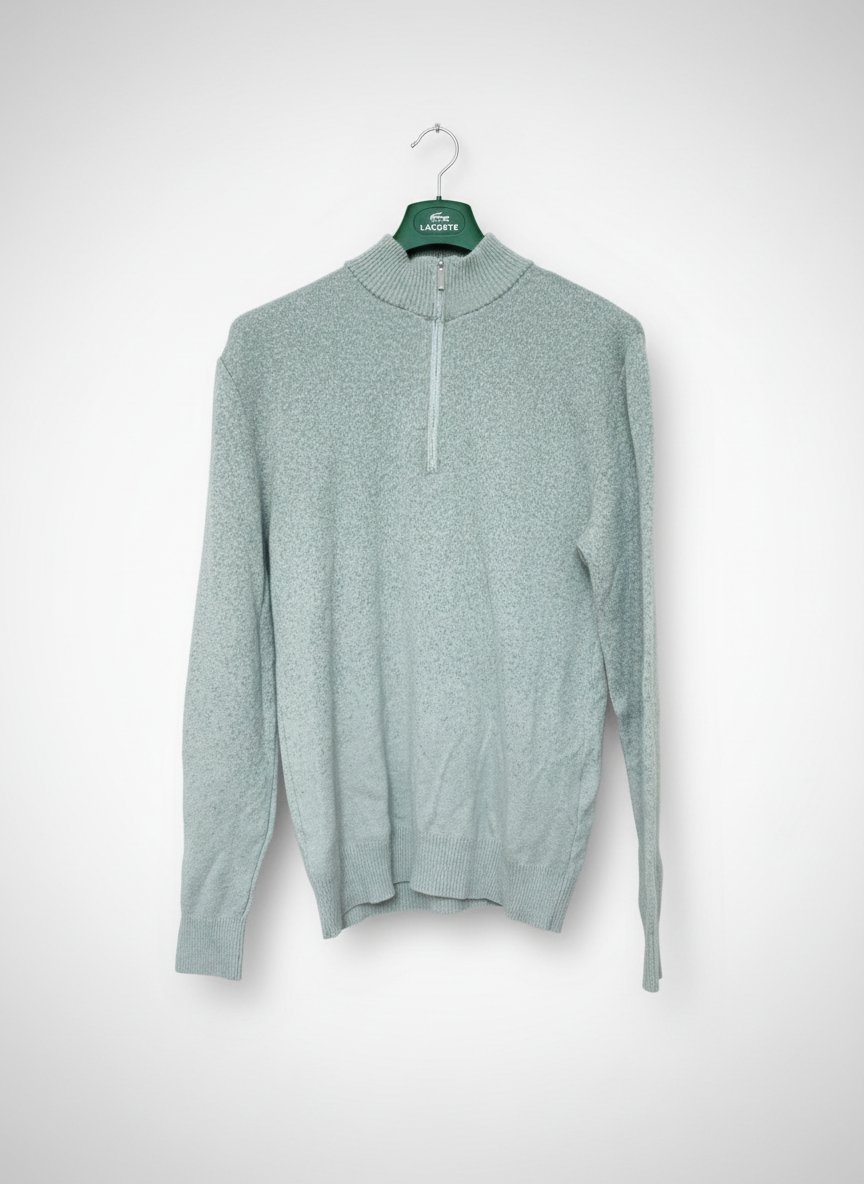 Pull en laine half zipper 
