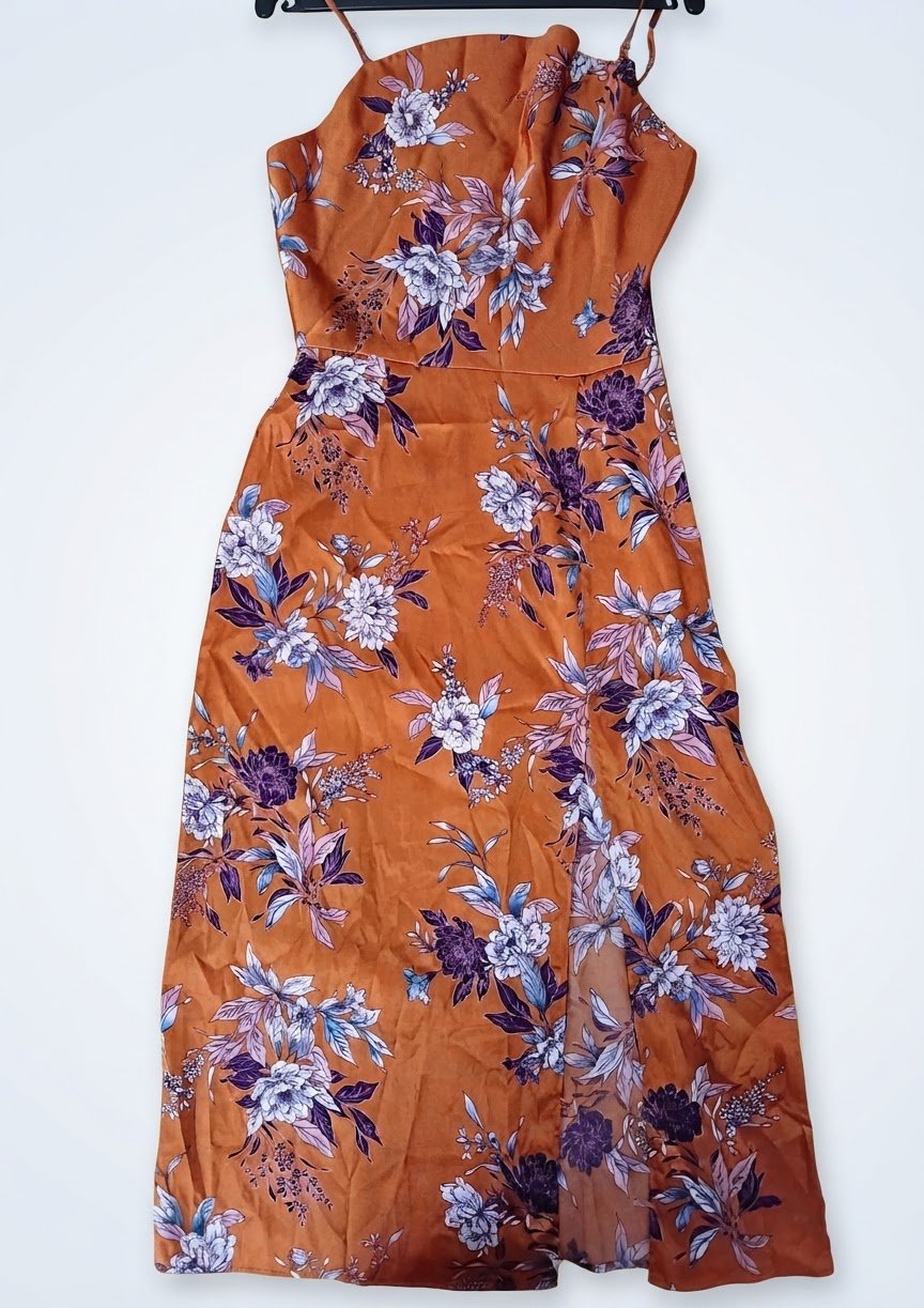 Robe effet satiné 