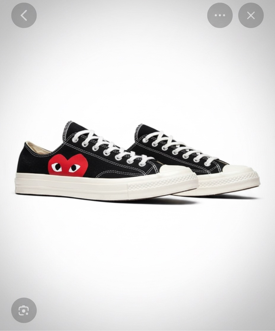 Chaussure all star convers claboration comme des garcon replay