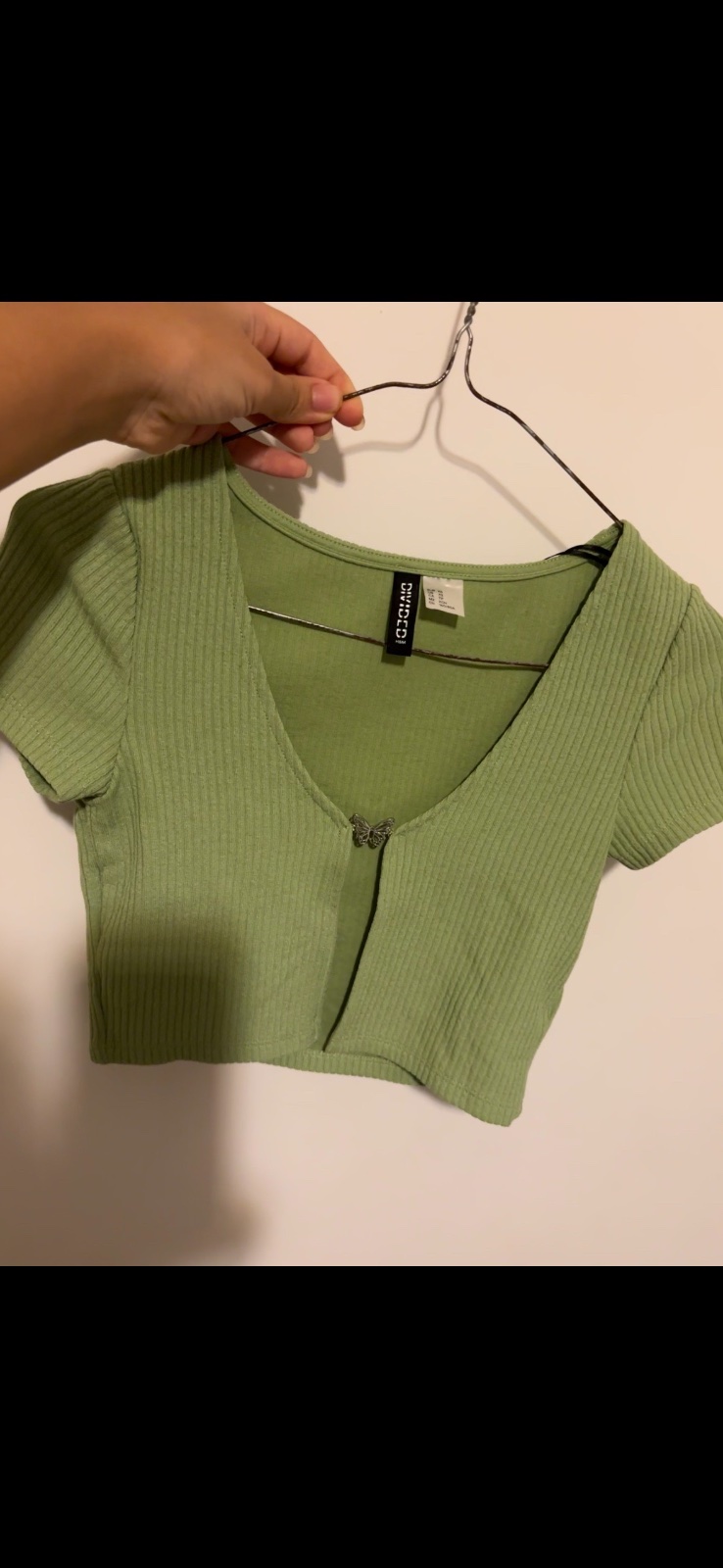 Crop top vert ylabes S/M