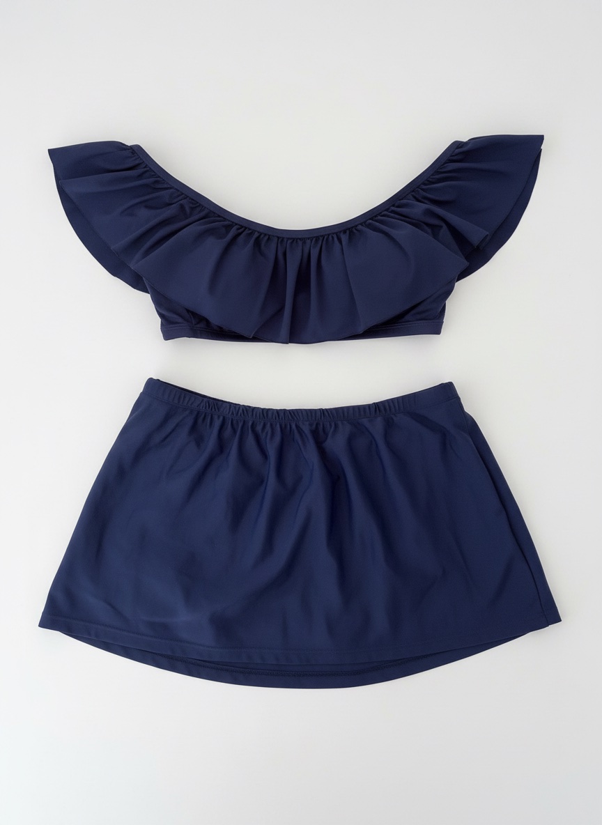 Maillot de bain 2 pièces bleu marine