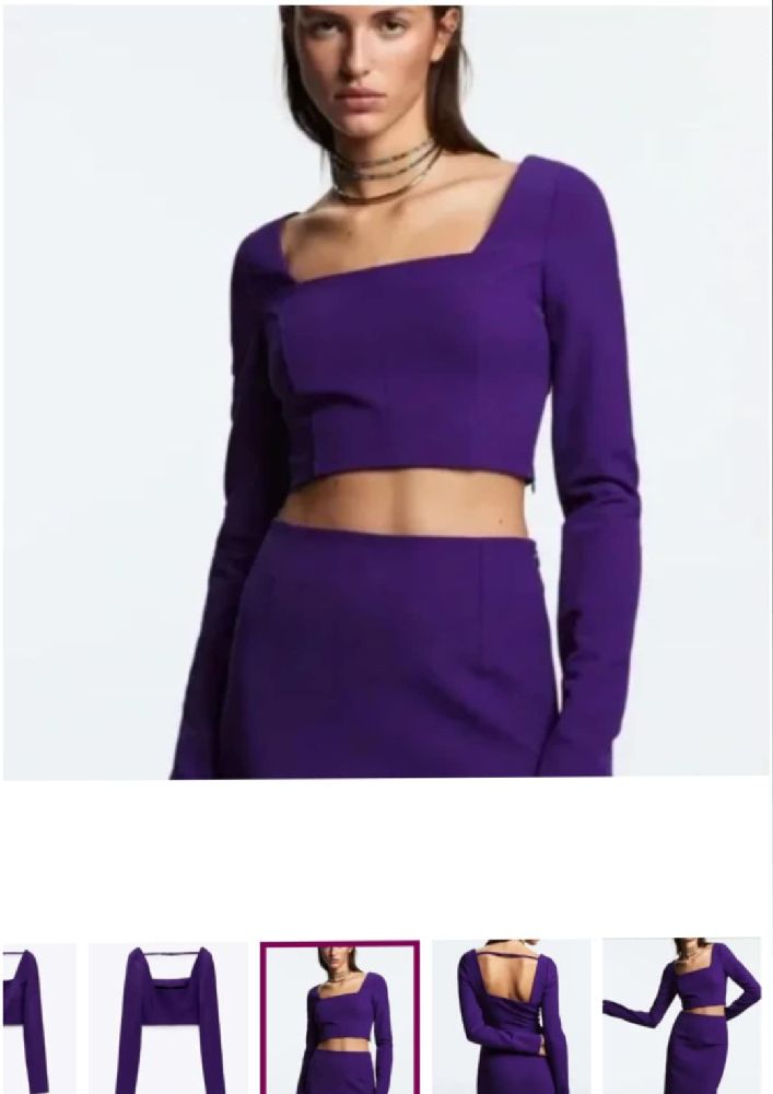 Crop top zara taille xs 