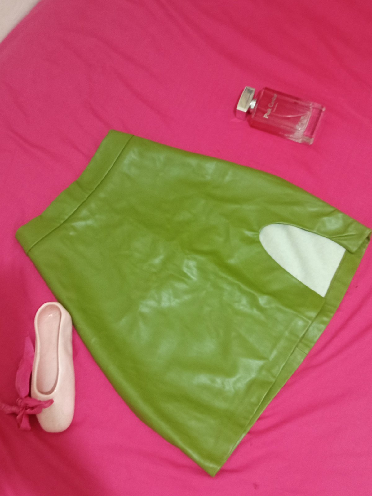 Jupe mini en cuir