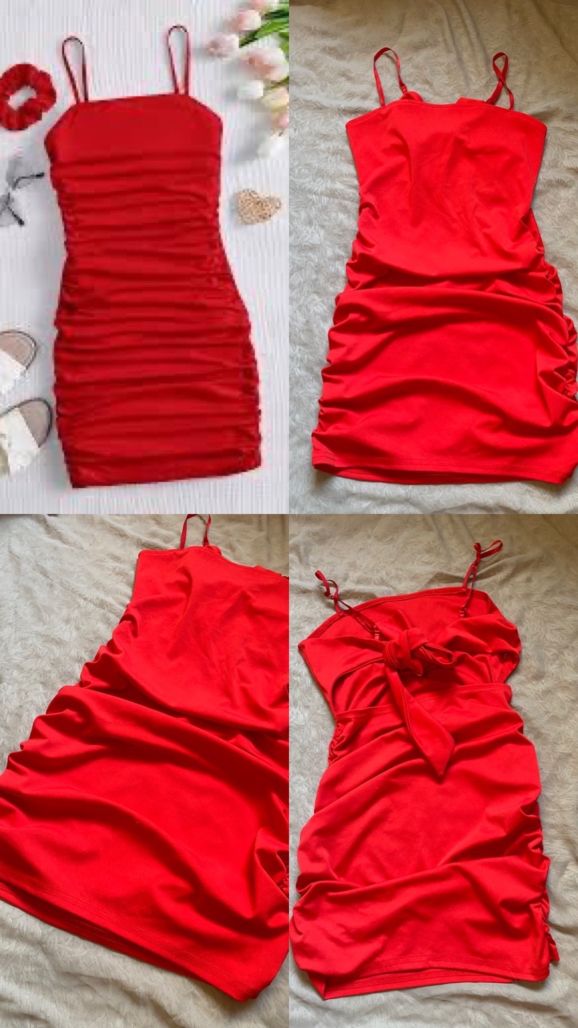 Mini Robe Rouge 🔻 Style Audacieux 🔥 (bodycon)