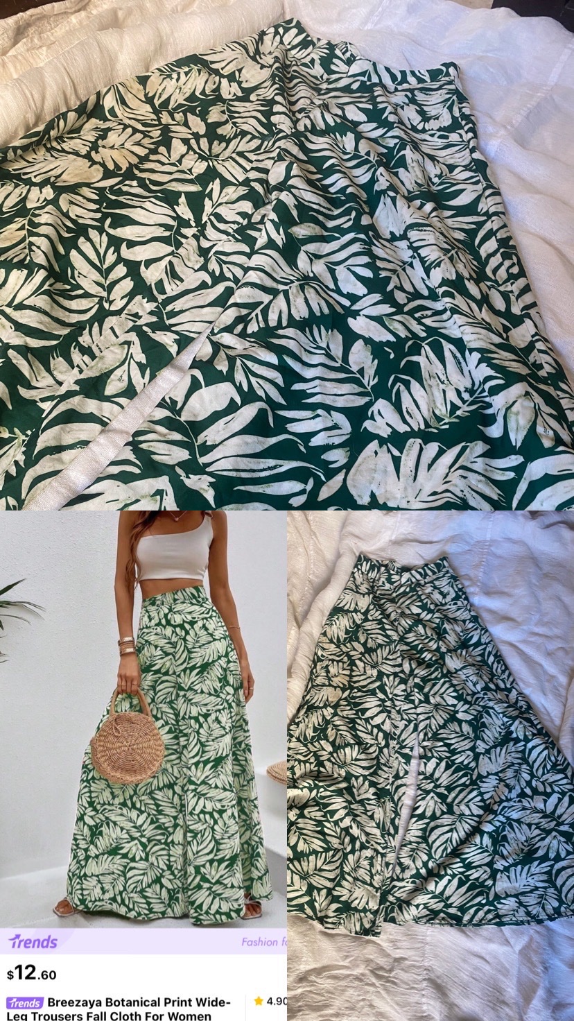 Breezaya botanical print, wide-leg