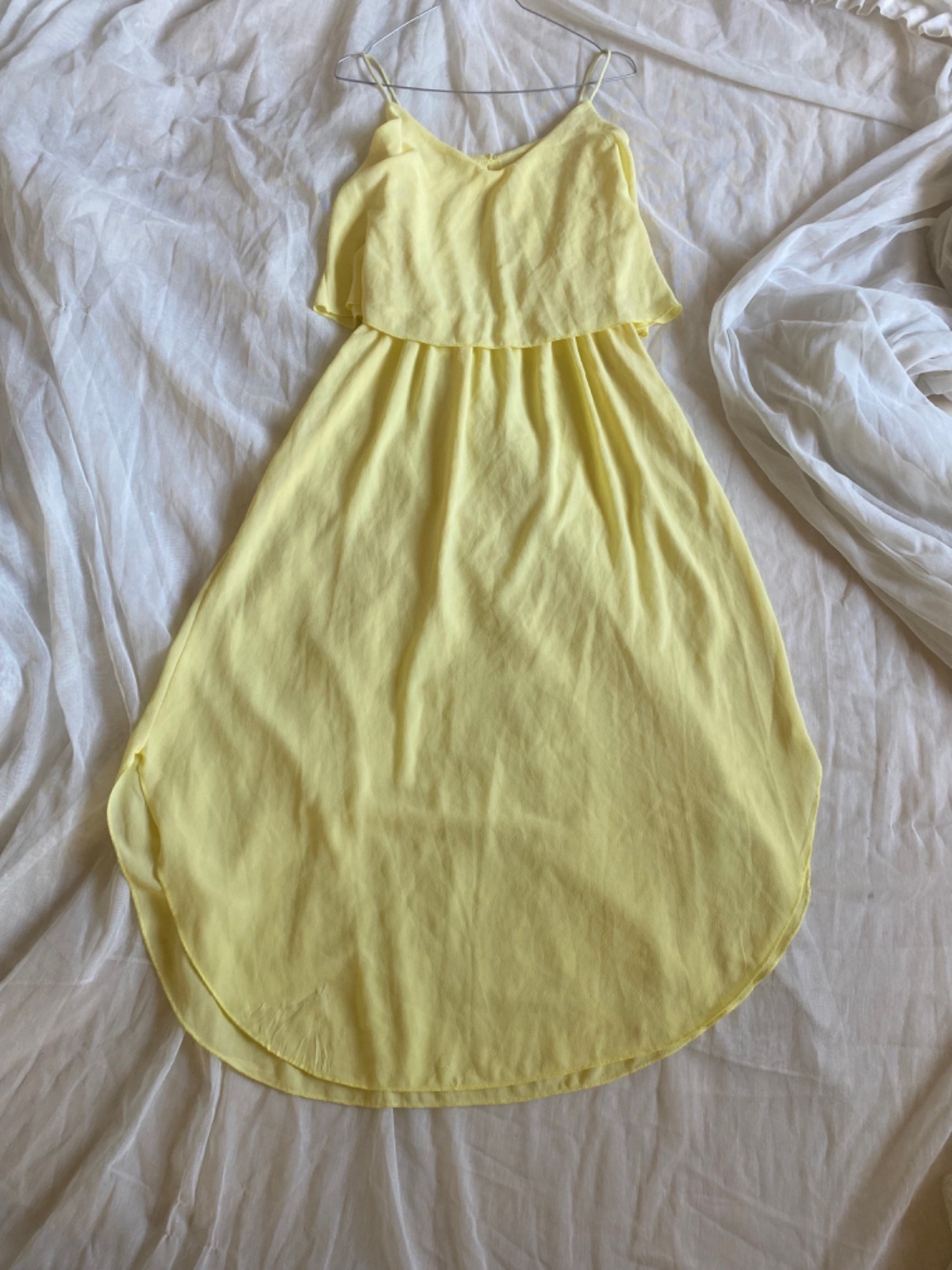 Robe d'été Fluide Jaune Pastel de la marque NEW LOOK