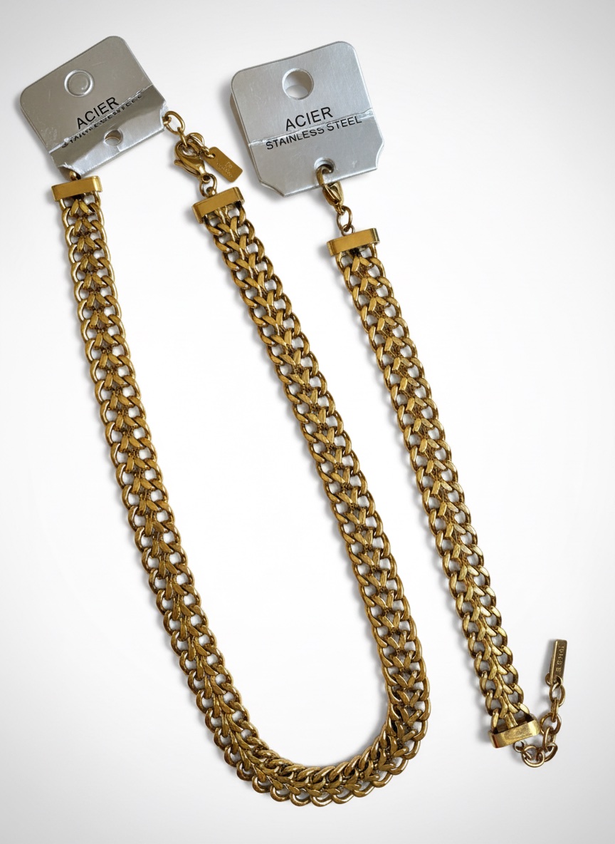 Bracelet et collier stainless steel 