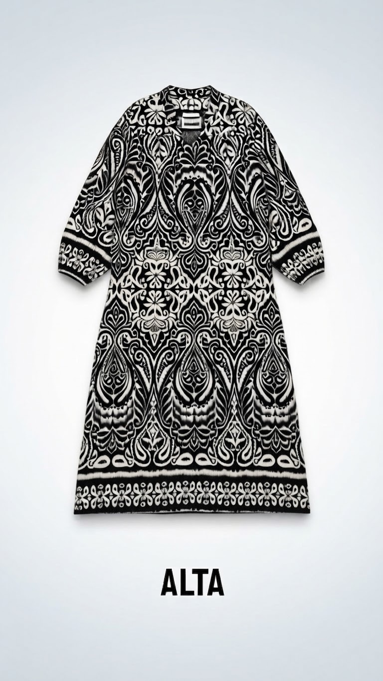 Robe noir et balnc 
