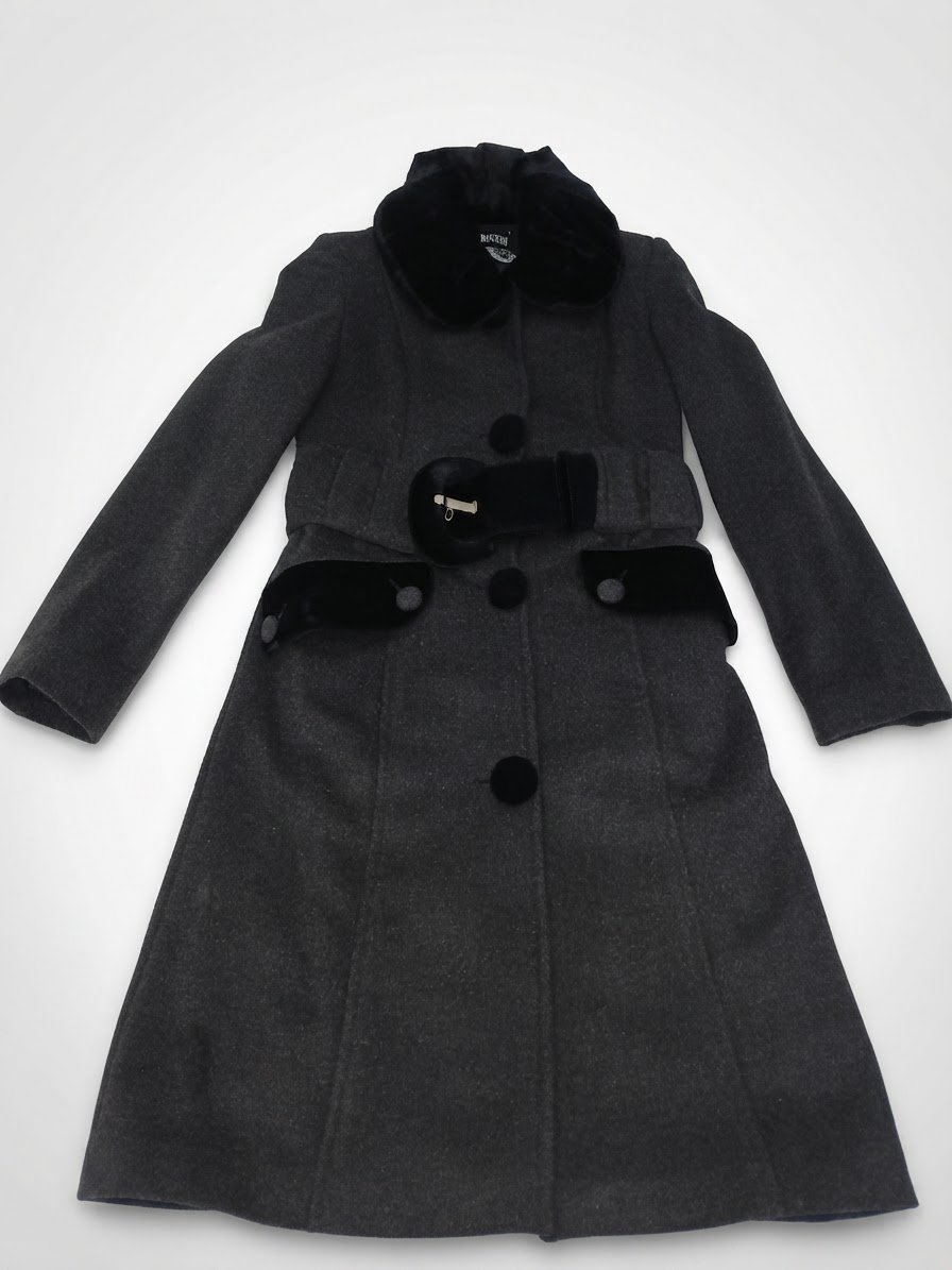 Manteau cachemire gris foncé 