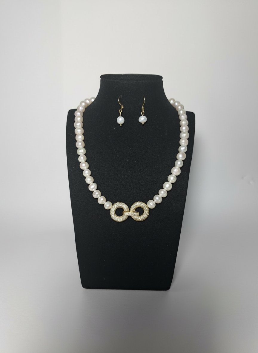 Parrure vraies perles