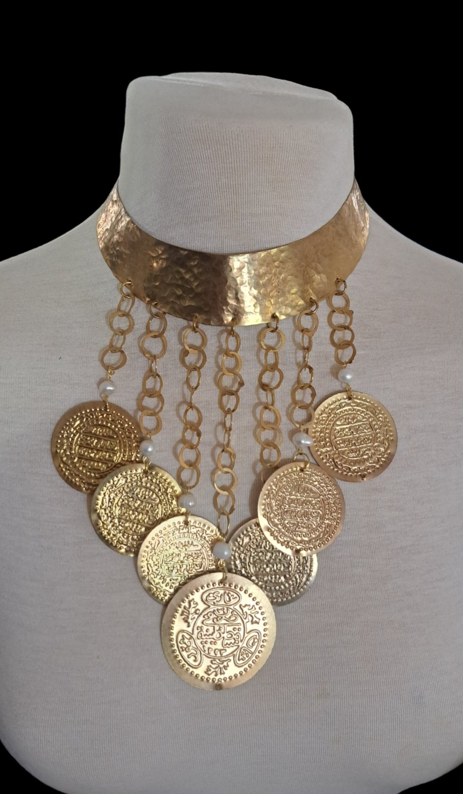Collier cerceau cuivre plaqué or