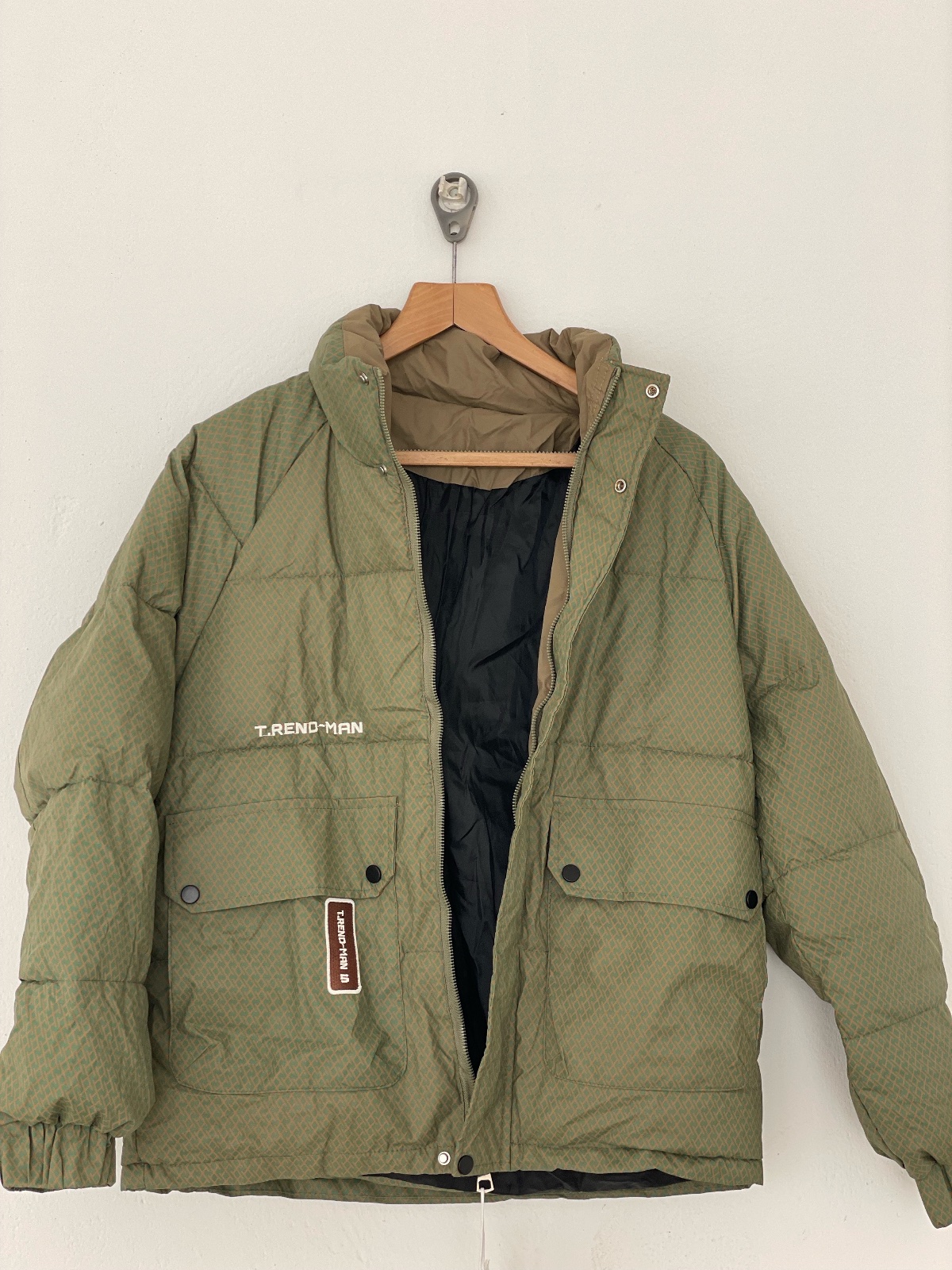 Doudoune Airwarm chaude col montant- verte 