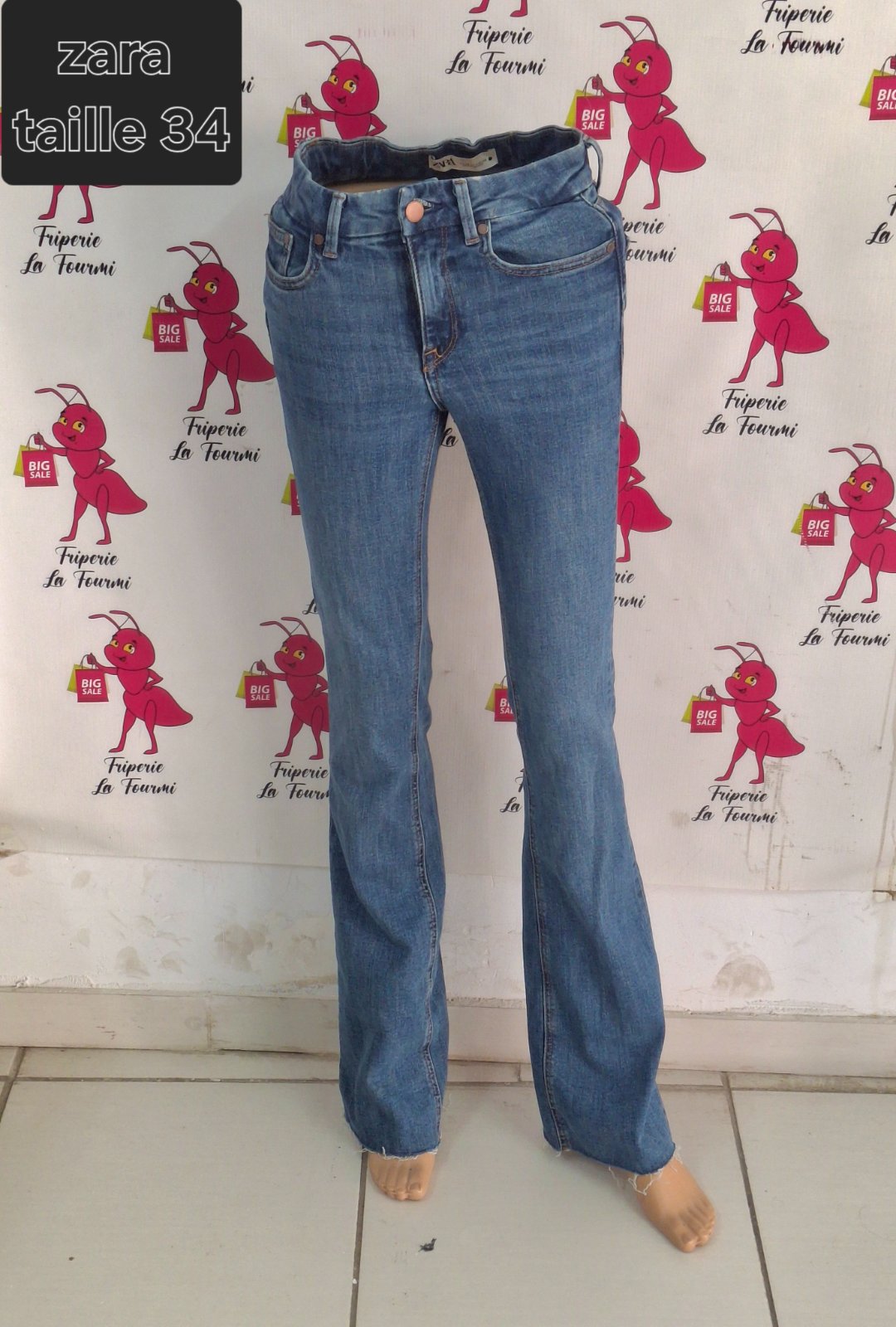 Pantalon zara patte d'éléphant
