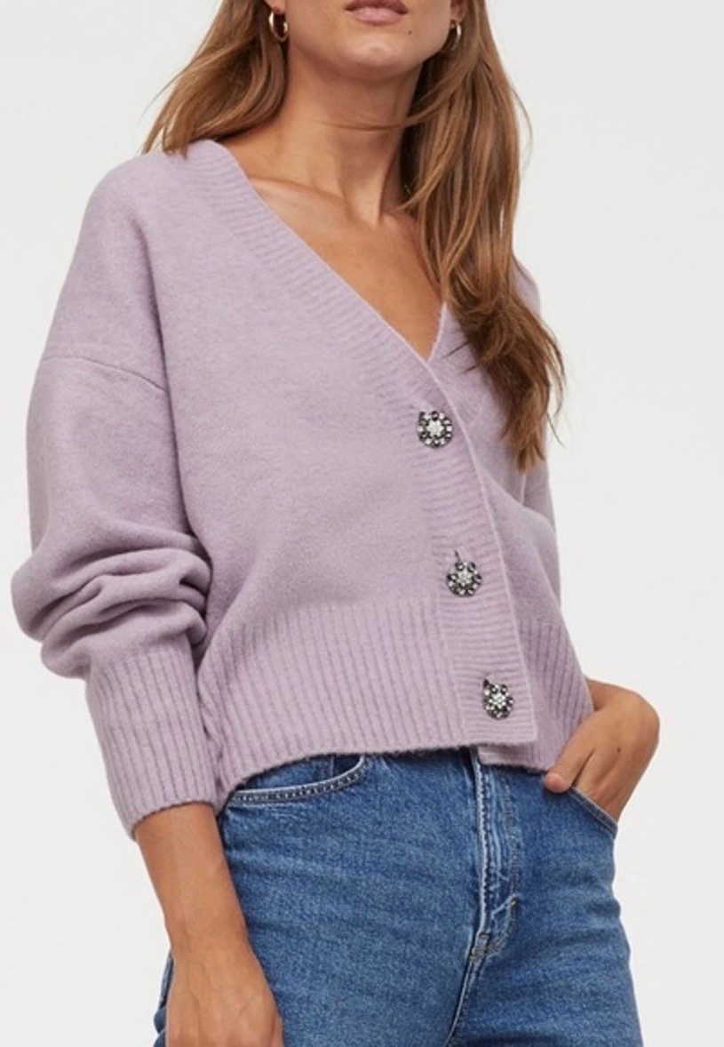 Cardigan couleur mauve lilas  H&M 