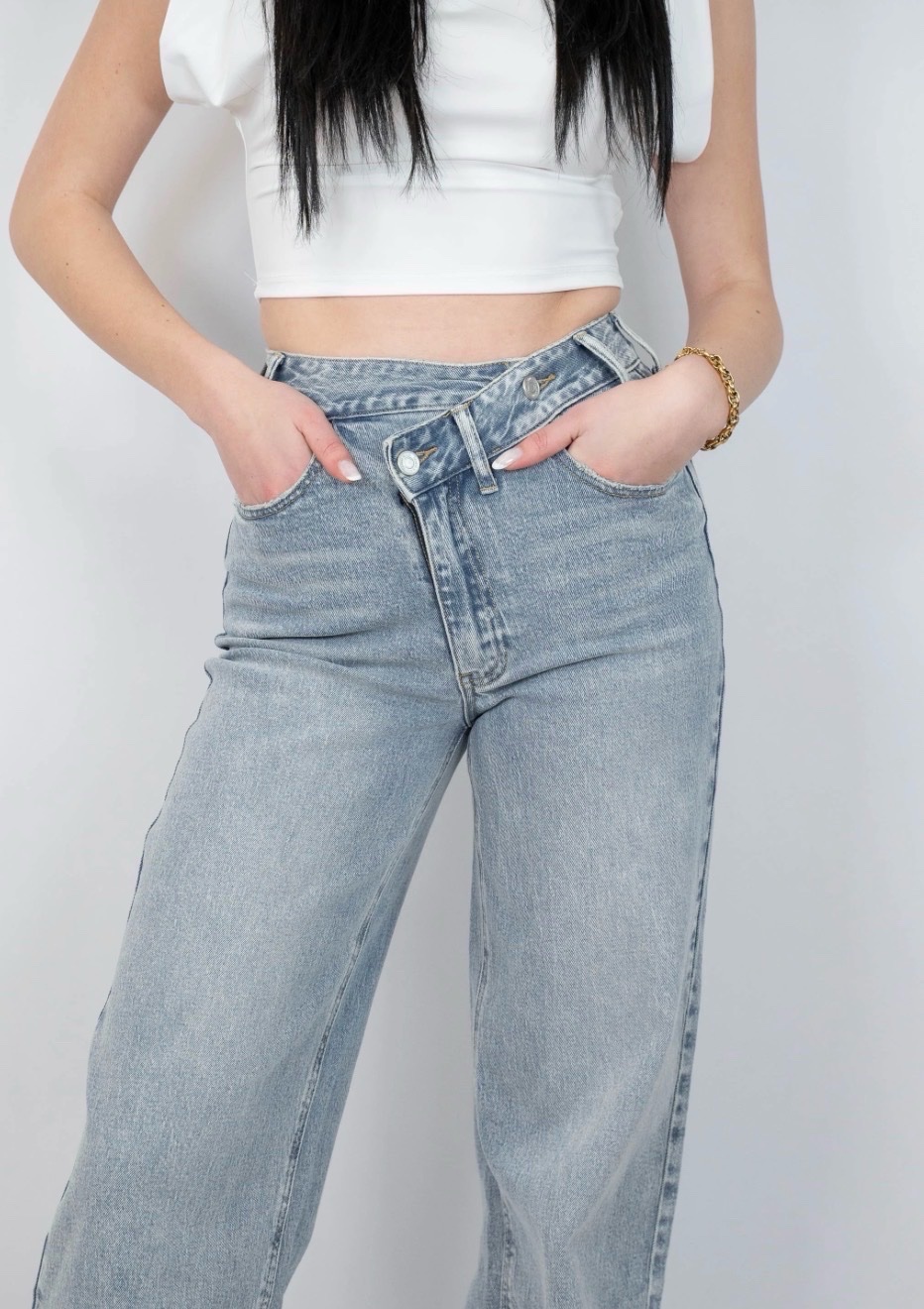 Très beau Jean Qeen Hearts, taille croisée ❤️❤️