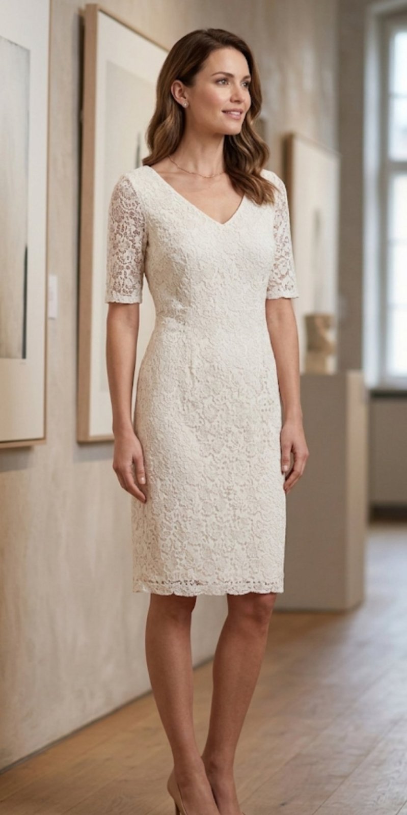 Une très belle robe blanche dentelle taille 40 