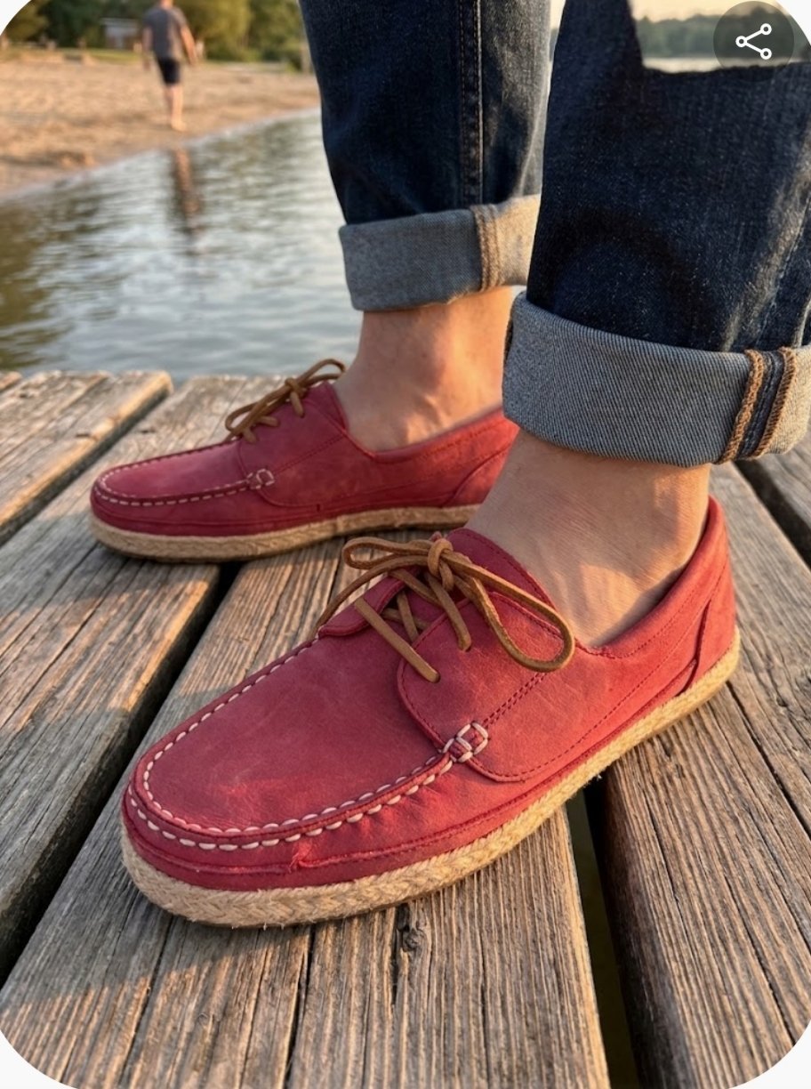 Un très joli mocassins unisexe en rouge framboise de la marque zara en bon état pointure 38