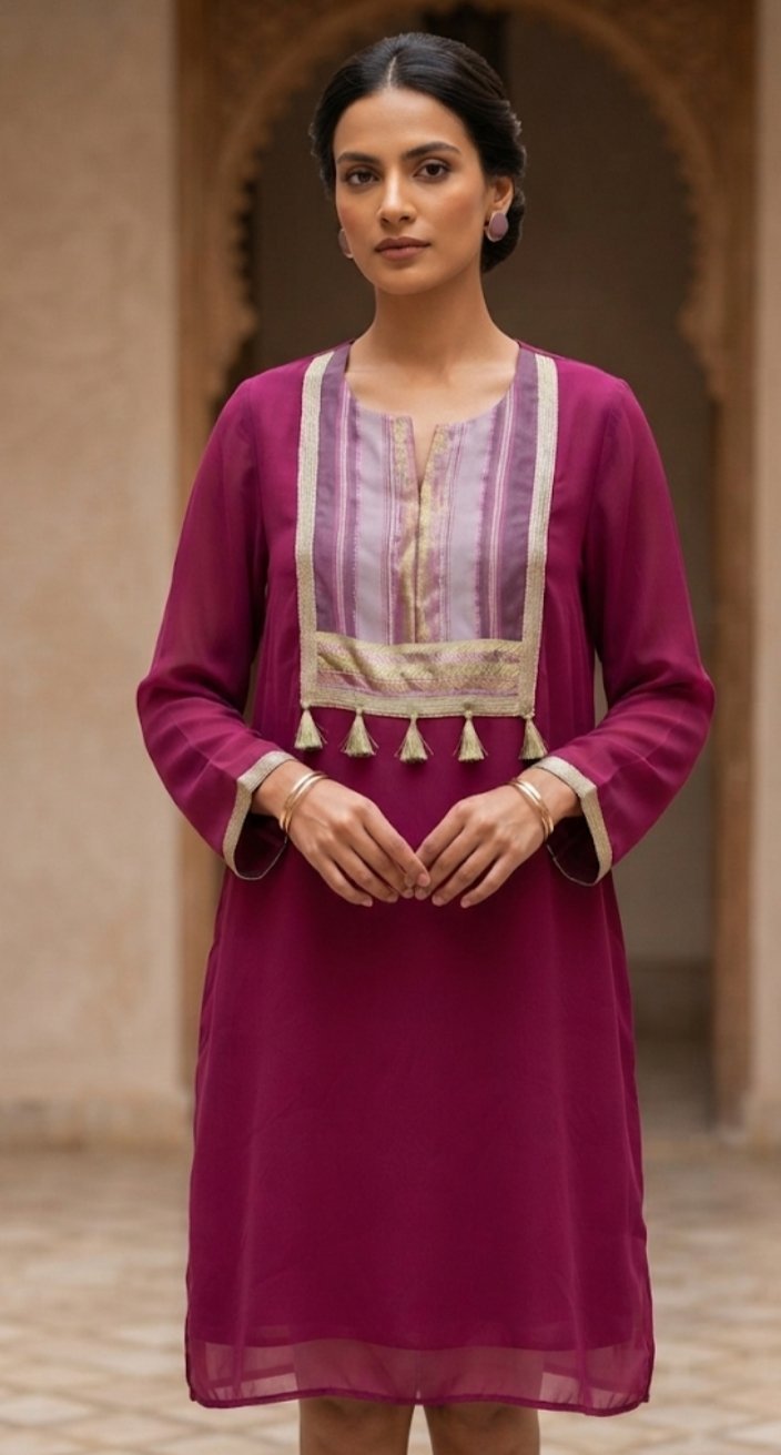 Une très belle robe artisanale traditionnelle taille standard de 38 a 42 en très bon état 
