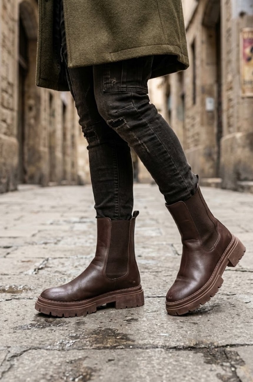 Un très joli bottine couleur marron pointure 36 en très bon état 