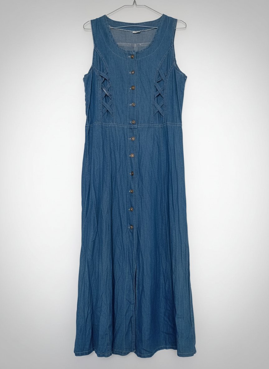 Une très belle robe en jean léger comme neuve 