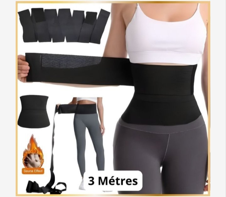Ceinture 3 mètres amincissante forme 8 et ventre plat importation neuf 