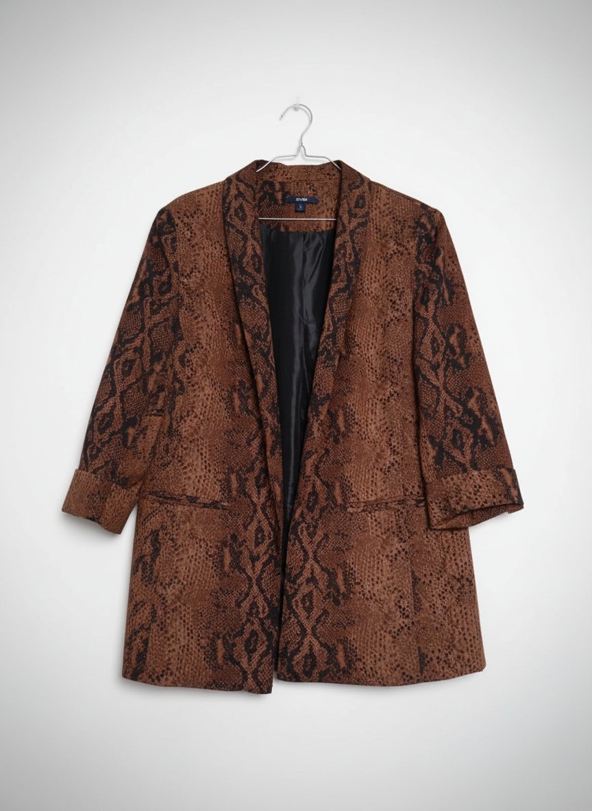 Une très belle blazer léopard manches 3/4 neuf la marque kiabi 