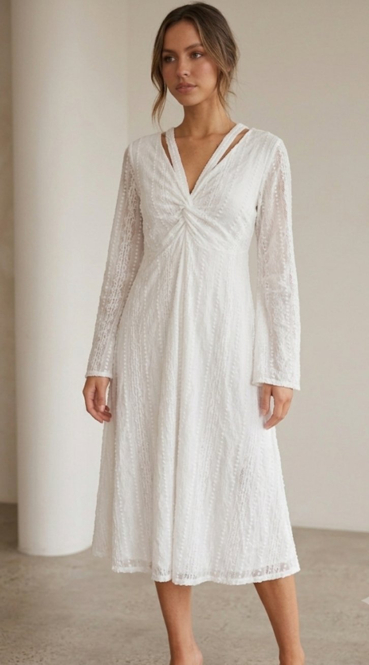 Une sublime robe blanche très classe et chic la marque shein en très bon état taille 46 48 