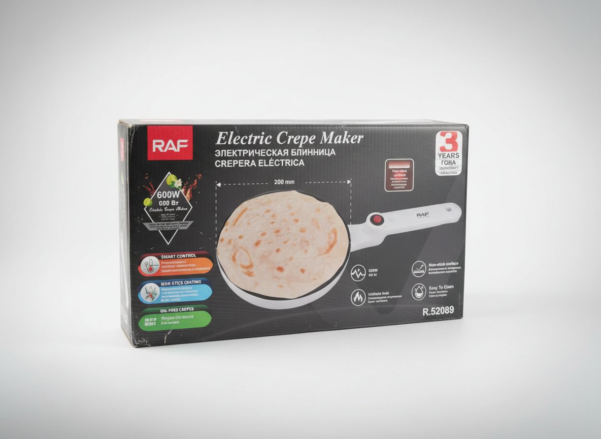 Machine a crêpe 🥞 ou pancakes ou mlewi diamètre 20 dans l'emballage 