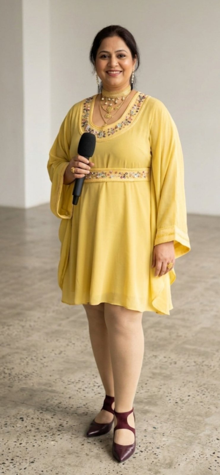 Un magnifique poncho style artisanale traditionnelle brodé taille standard jusqu'à 48 