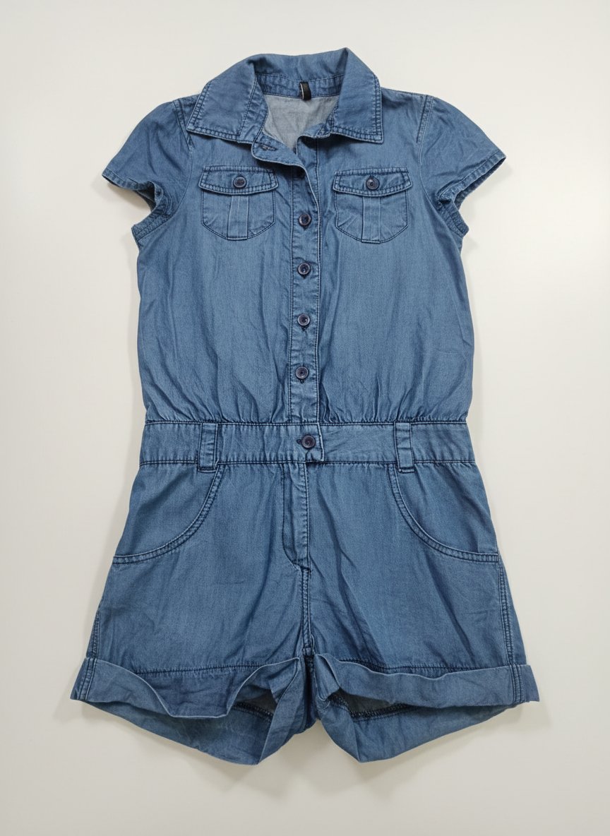 Une très belle combishort en jean léger la marque naf naf comme neuve 