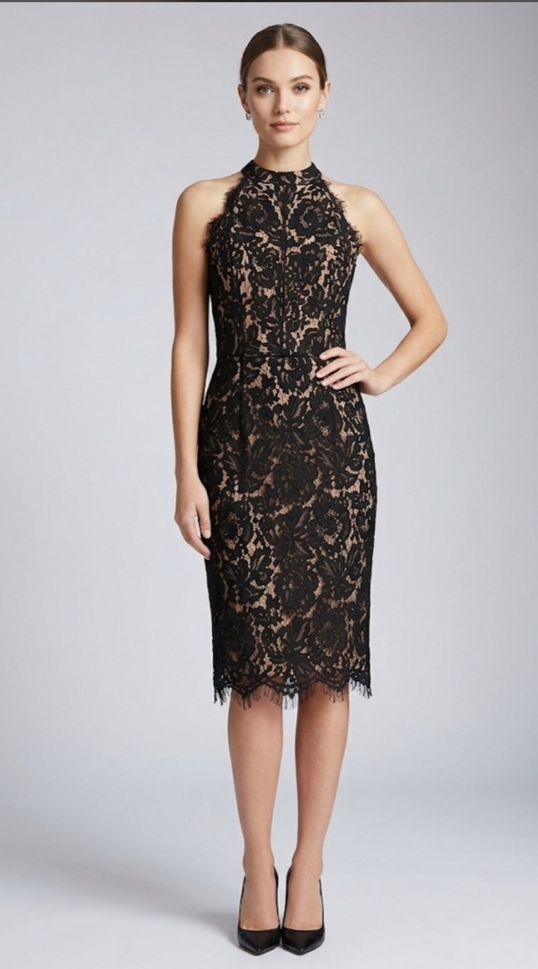 Très belle robe en guipure comme neuve importation taille 36 de la marque Morgan 