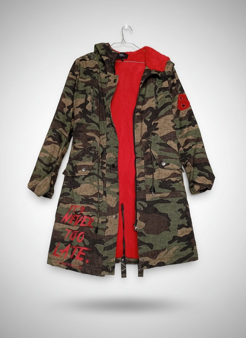 Un manteau bariolé comme neuf taille 38 importation 
