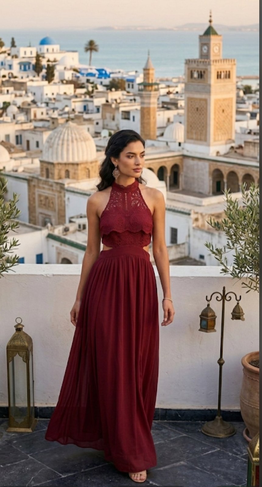 Une magnifique robe soirée très classe taille 36/38 importation 