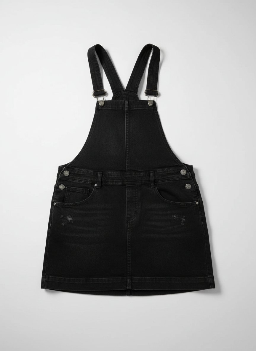 Une très belle salopette robe en jean 
