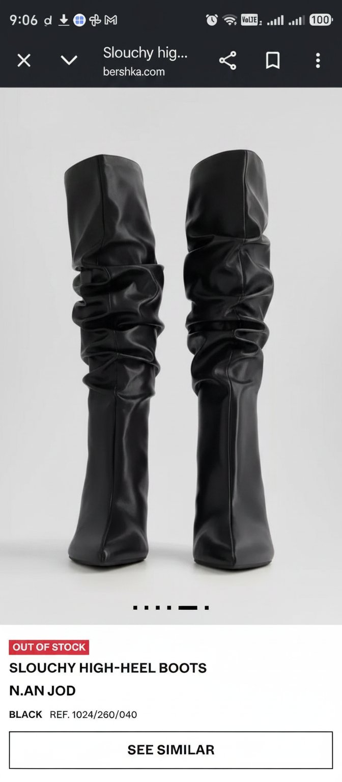 Bottes à talon carré bershka porté une fois