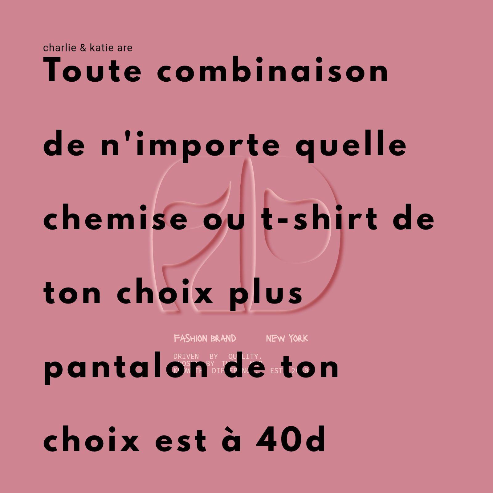 40d pull ou chemise +pantalon 