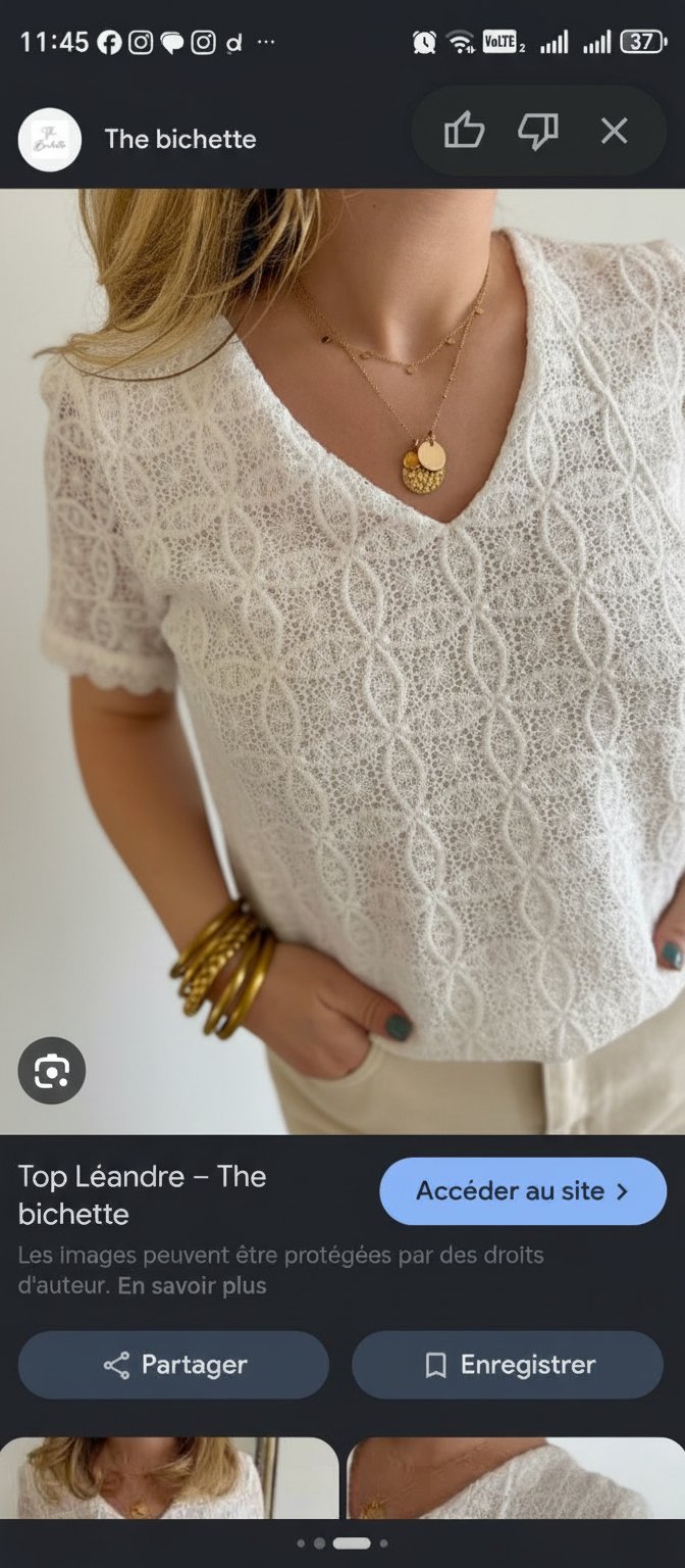 Top blanc cassé promod taille 42/44