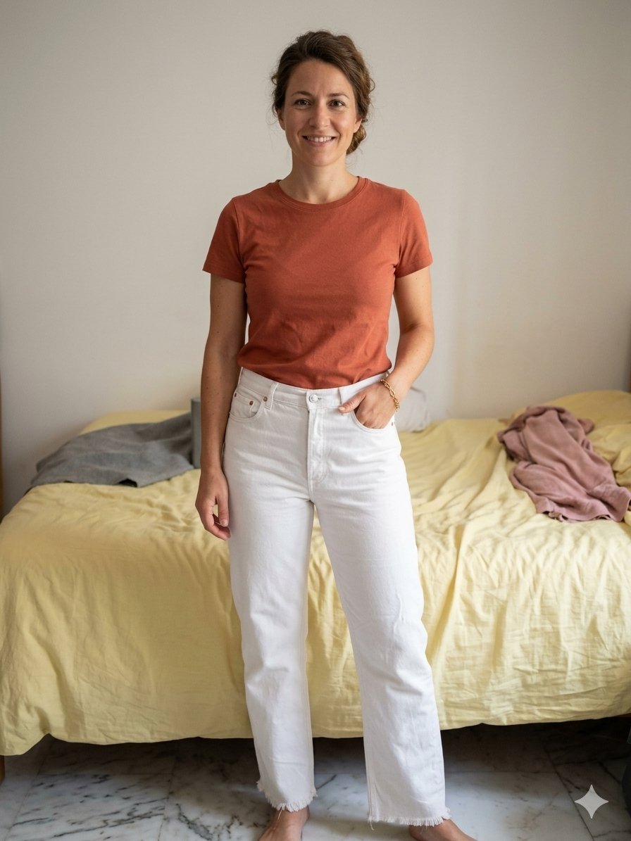 Pantalon jean blanc asos taille 42/80cm